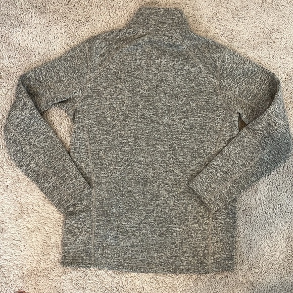 Eddie Bauer men’s SZ SM 1/4 zip fleece pullover. Grey taupe cream.Excellent cond - Picture 10 of 12